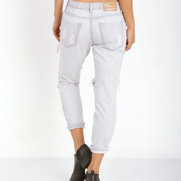 One Teaspoon Ice Grey Trashed Freebirds size 26 - Picture 3 of 11